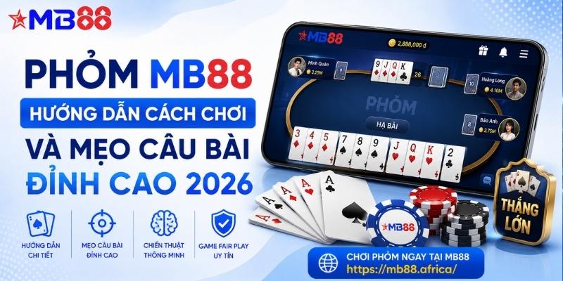 Phỏm mb88: Hướng dẫn cách chơi và mẹo câu bài đỉnh cao 2026 - novix