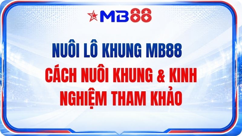 Nuôi Lô Khung MB88 – Cách Nuôi Khung & Kinh Nghiệm Tham Khảo - novix